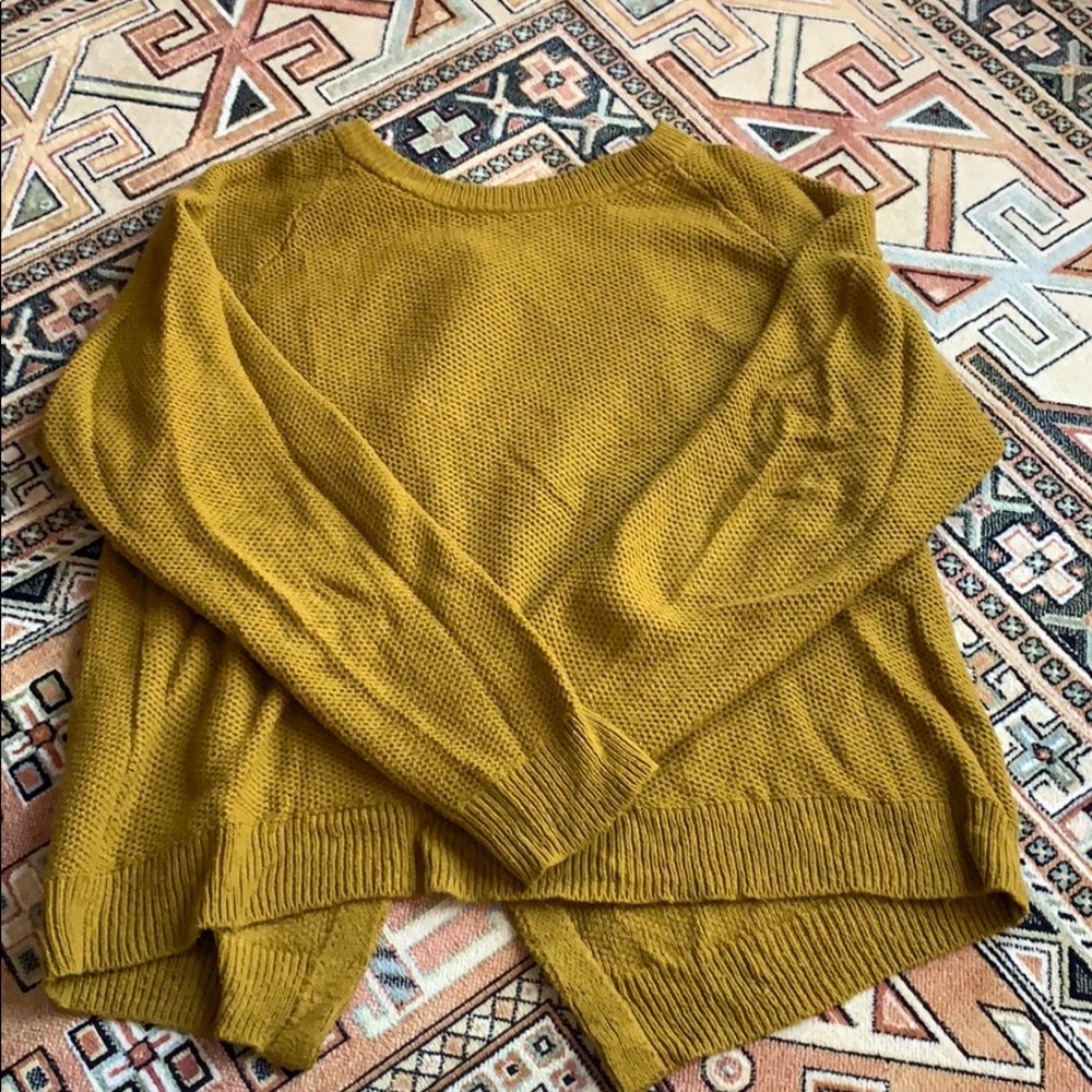 Madewell Waffle Knit Crossback Sweater